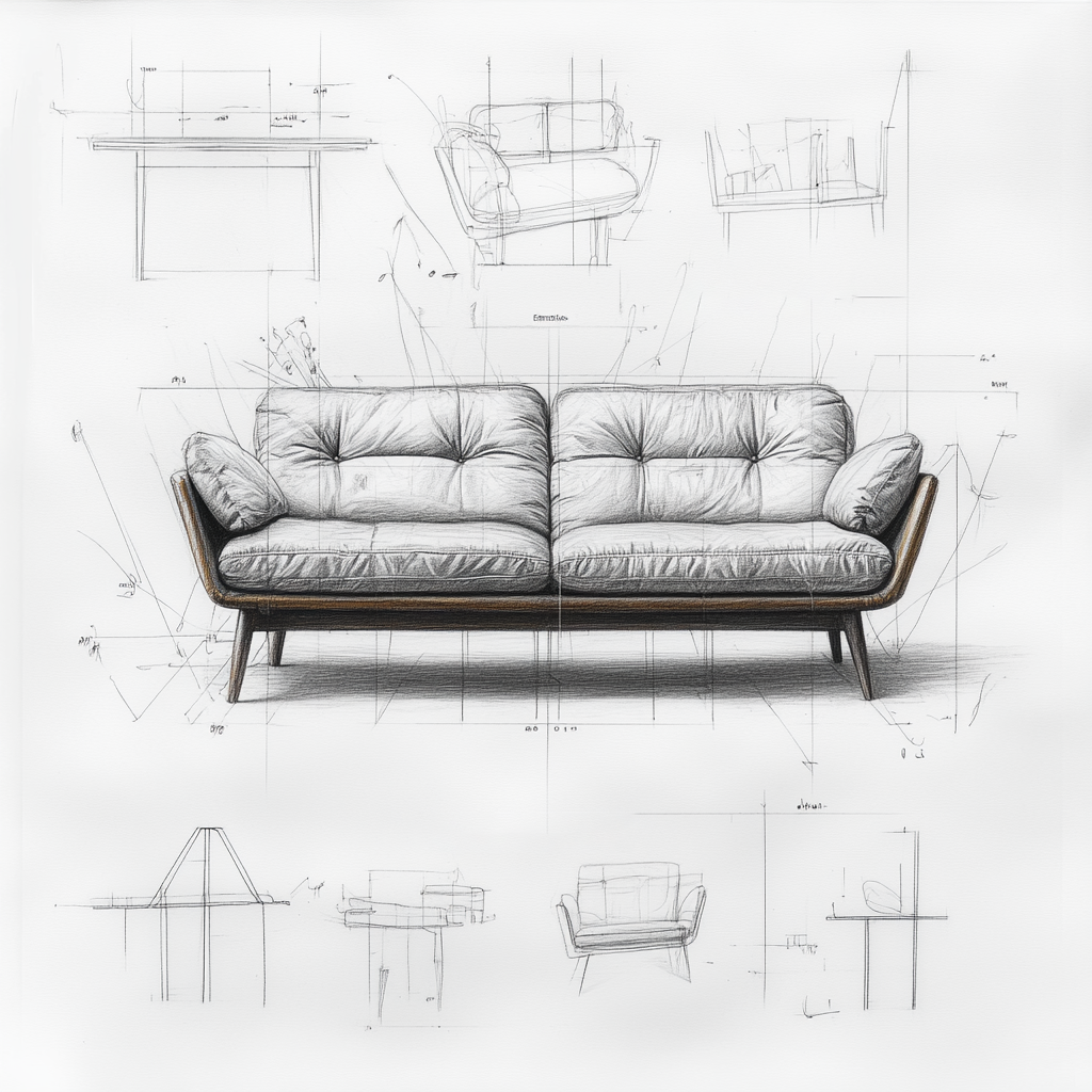 Furniture design sketch