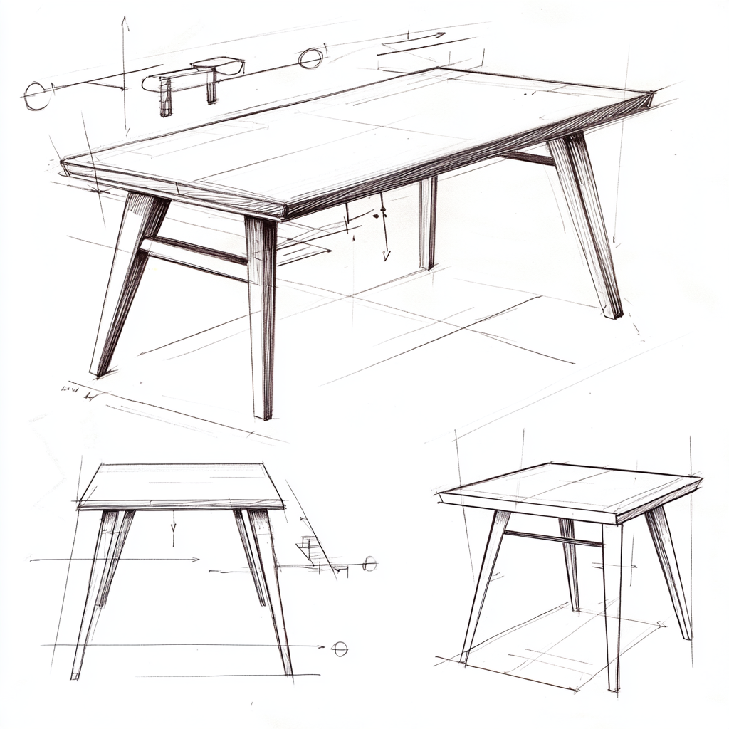 Table design sketch